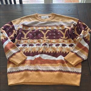 NWOT Men's Yellowstone knit holiday sweater